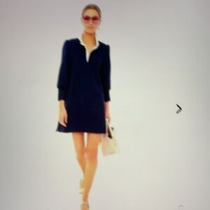 Pomander Place Tuckernuck Charlotte Terry Navy Blue Dress M